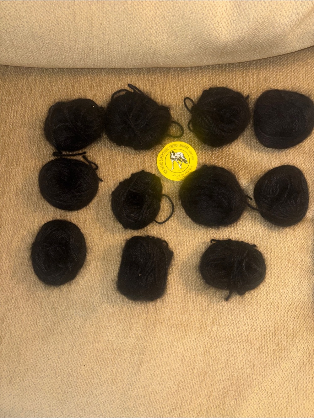 French angora yarn- Bundle of 11
